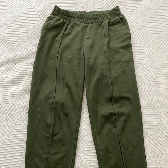 A New Day Olive Green Tapered Joggers - Picture 1 of 7